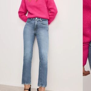 Good American Women's Straight Leg Jeans